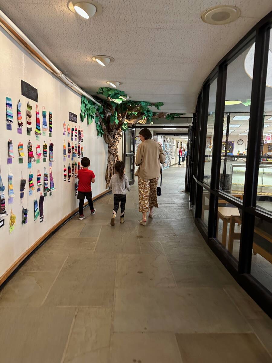 FH Vida Stone escorted to Kinder classroom